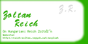 zoltan reich business card